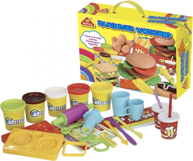 Plastilina – set creativo para hacer hamburguesas