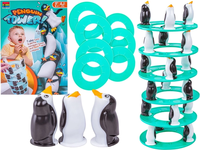 Torre de pingüinos Penguin Tower – juego de destreza