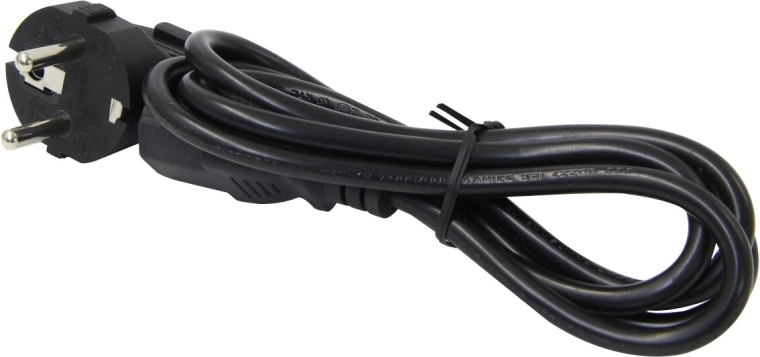 Cable de alimentación para dispositivos con conector frío, 3 polos, 230 V, X-Peak 90, enchufe cuadrado alemán - 1 unidad
