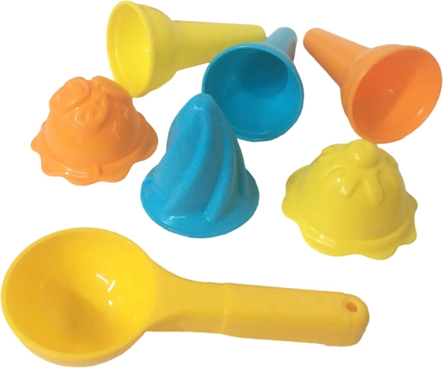 Moldes de arena de helado: set de cucuruchos y cuchara