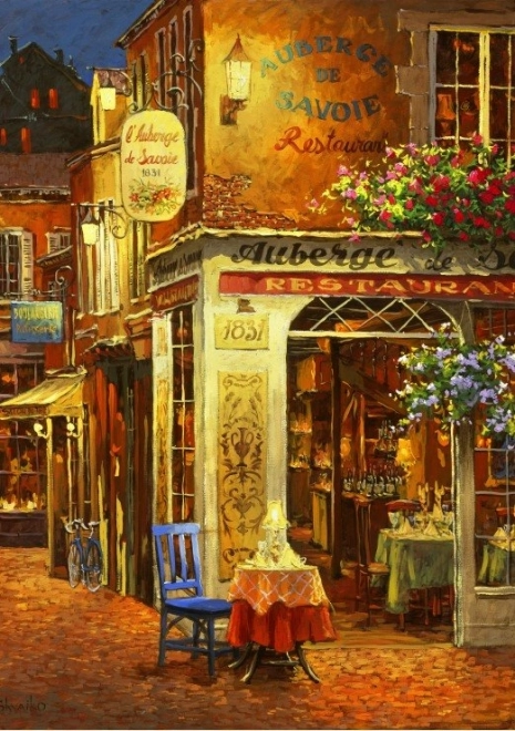 Puzzle Restaurante Auberge de Savoie de 1000 piezas de Bluebird