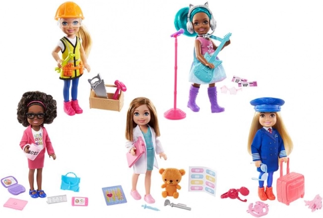 Muñeca Barbie Chelsea en varias profesiones