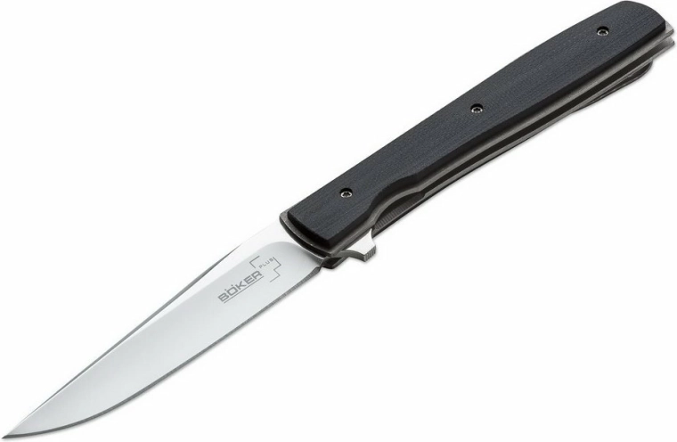 Navaja de bolsillo Böker Plus Urban Trapper 8,7 cm, G10 negro