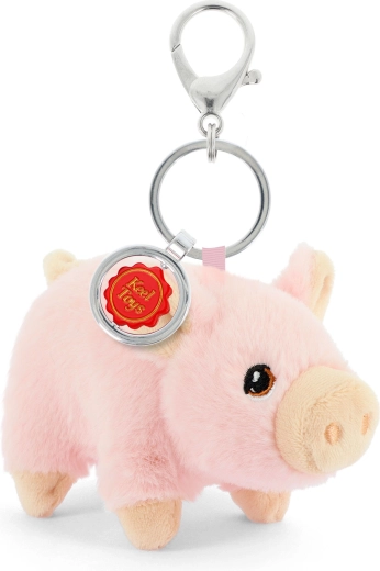 Keeleco colgante para bolsa cerdito rosa 12 cm