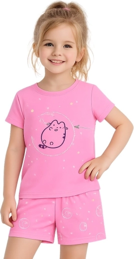 Pijama de algodón rosa para mujer Pusheen