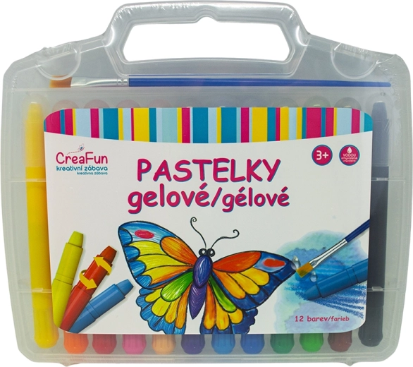 Lápices de colores en gel lavables CREAFUN – set de 12 colores