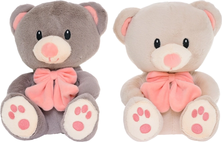 Osito de peluche de 28 cm con lazo