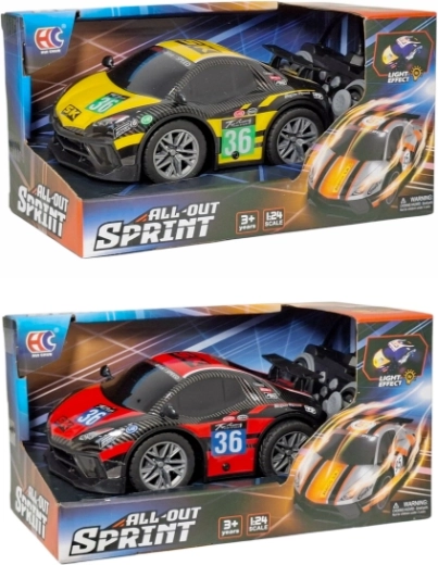 Coche deportivo RC con control remoto y luces