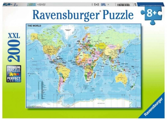 Ravensburger mapa del mundo – puzzle de 200 piezas