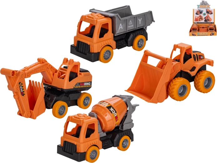 Vehículo de construcción con mecanismo de inercia 16 cm