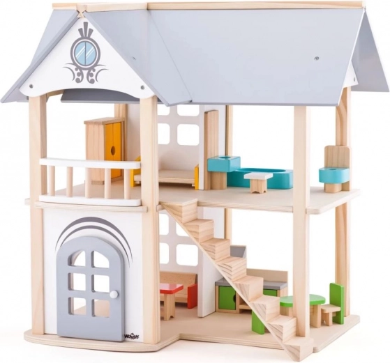 Casita de muñecas con muebles Villa Isabelle