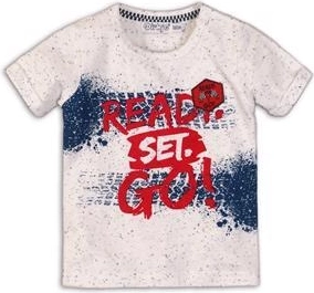 Camiseta infantil Dirkje de manga corta ready set go! blanca