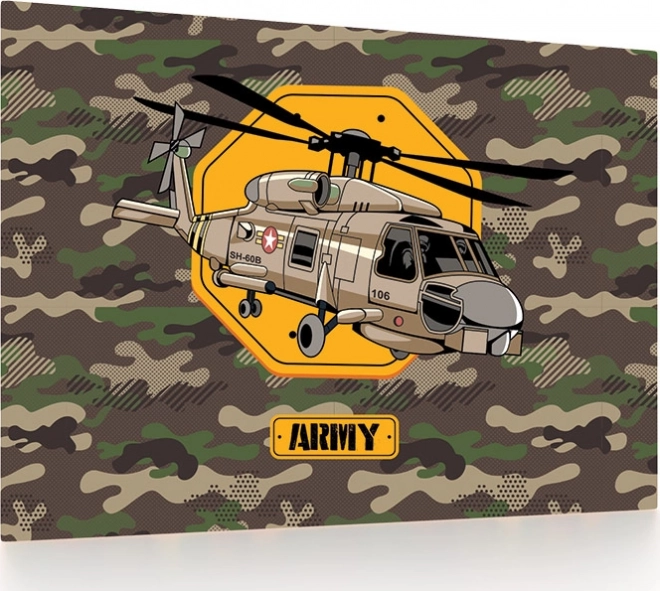 Salvamantel de escritorio con motivo de helicóptero 60 × 40 cm