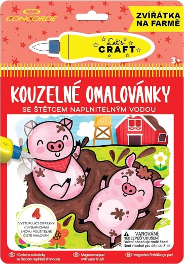 Libros mágicos para colorear CONCORDE – animalitos de la granja