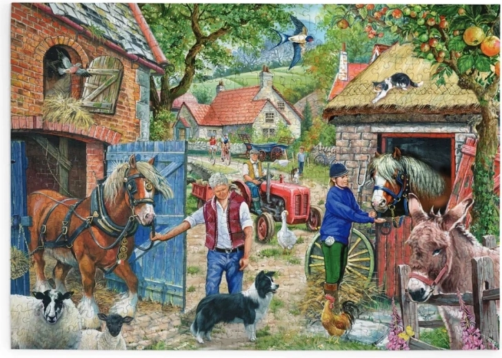 House of Puzzles Callejón de manzanos – puzzle de 500 piezas grandes