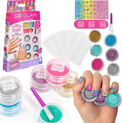 Cool Maker Go Glam set para decorar las uñas con purpurina y pegatinas