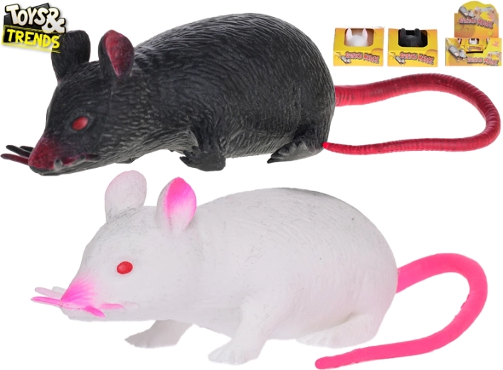 Ratón antiestrés estirable 12 cm