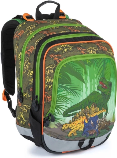 Mochila escolar Bagmaster Alfa 21 C dinosaurio