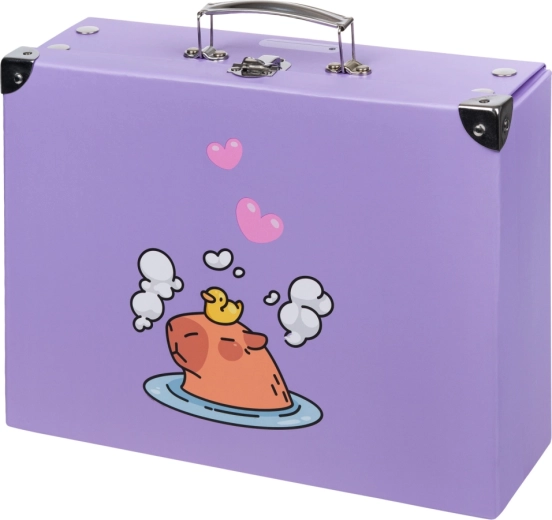 Maletín escolar plegable con capibara y herrajes BAAGL