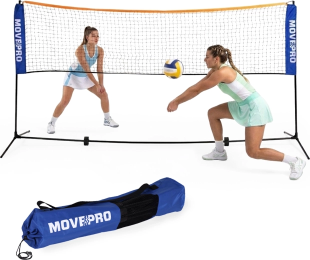 Red deportiva universal plegable MOVEPRO 3 en 1 305 × 140 cm con bolsa
