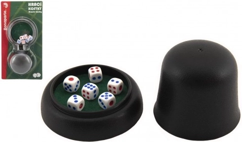 Dados de juego TEDDIES 6 uds con cubilete