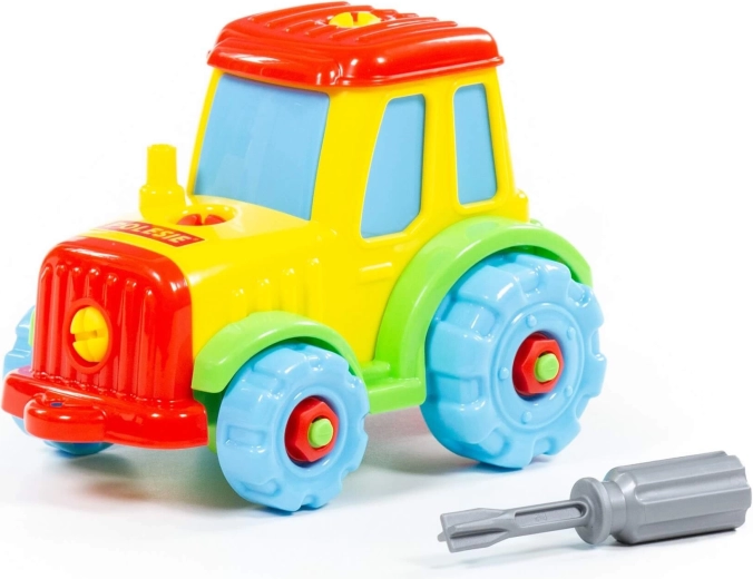 Kit de construcción desmontable de tractor, 20 piezas