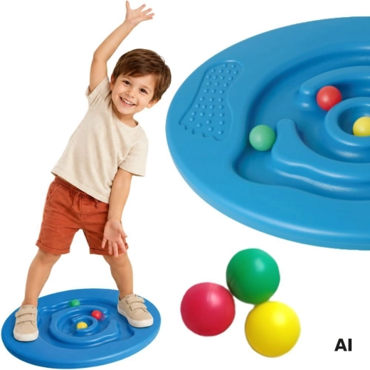 Woopie tabla de equilibrio con laberinto y pelotas - 1 unidad