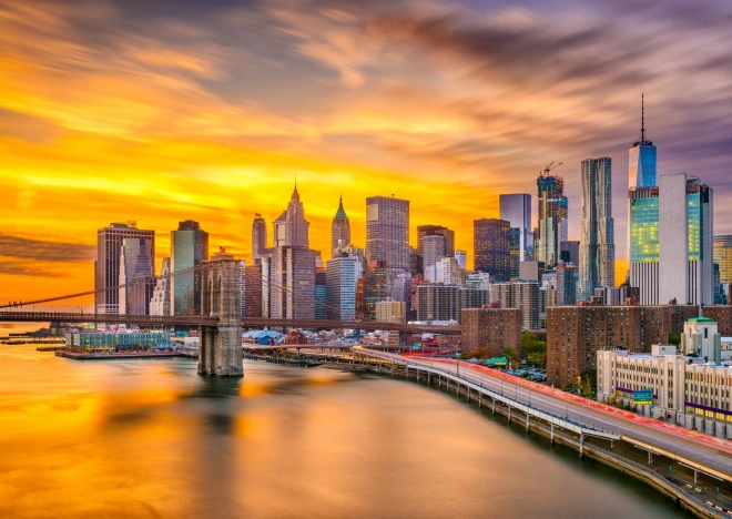Puzzle ENJOY Nueva York al atardecer, USA – 1000 piezas