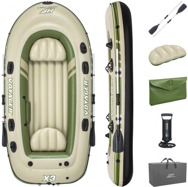 Bote inflable Hydro-Force Voyager X3 para 3 personas