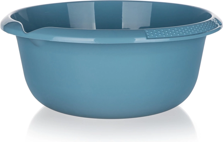 Palangana de plástico con pico vertedor 32 cm, 6 l – azul