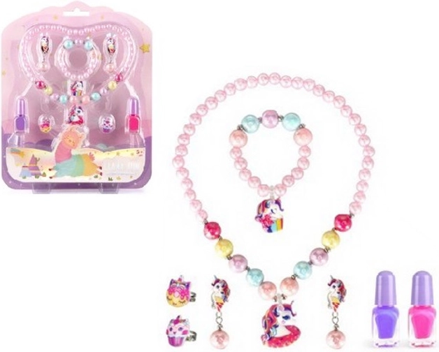 Set de joyas infantil con unicornio