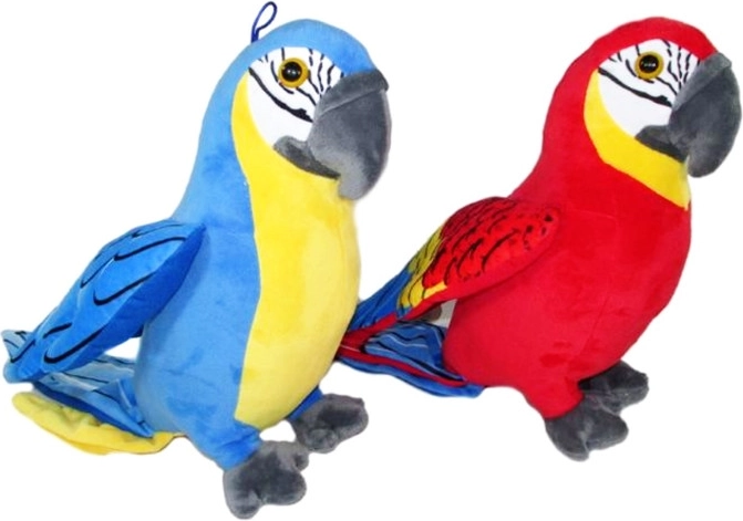 Loro de peluche con sonido 31 cm