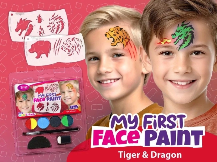 My First FacePaint pintura facial tigre y dragón