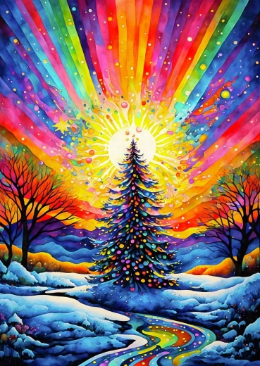 Puzzle Enjoy Fiesta del árbol de Navidad 1000 piezas
