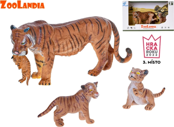 Zoolandia tigresa con cachorros – set de figuras de plástico