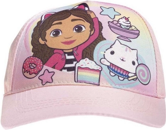 Gorra con visera Gabby’s Dollhouse rosa claro 52 cm