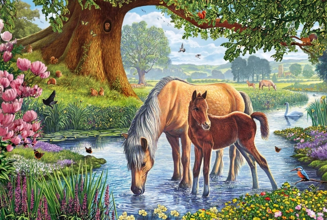 Puzzle Caballos en el río 150 piezas SCHMIDT