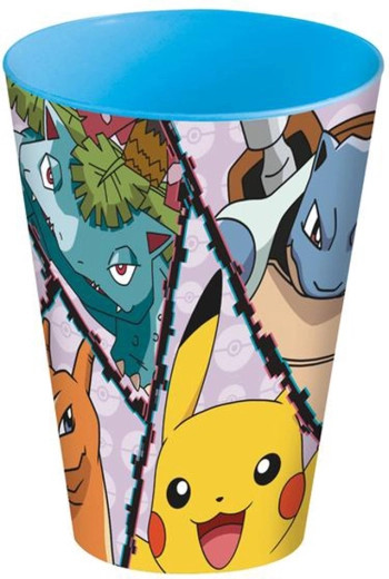 Vaso de plástico Pokémon 430 ml azul