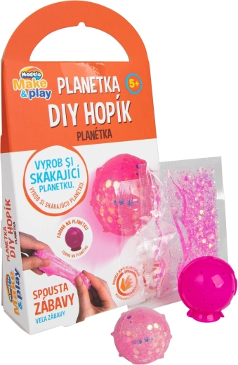 Modelo make&play fabricación de pelota saltarina planetita rosa