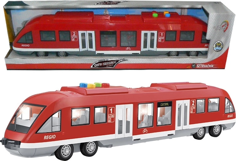 Tren interactivo con efectos de sonido y luz