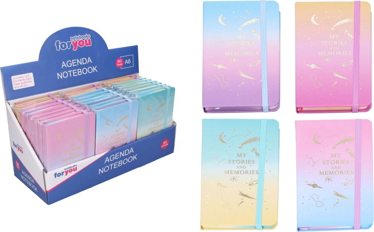 Cuaderno rayado Espacio 9 × 14 cm - 1 unidad