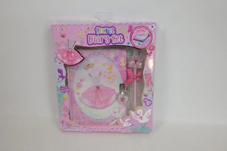 Diario infantil Pecoware con candado y bolígrafo en embalaje de regalo