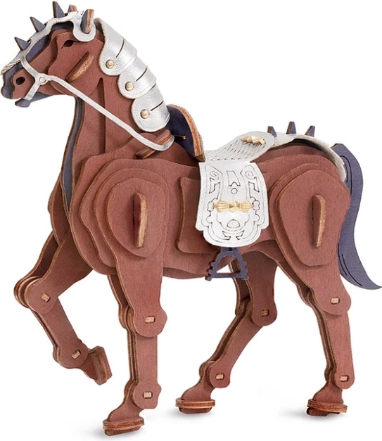 RoboTime rompecabezas de madera 3D Caballo guerrero