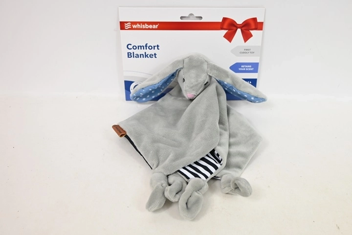 Whisbear DouDou conejito – doudou y arrullo gris