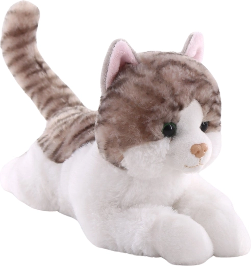 Gato de peluche tumbado 26 cm