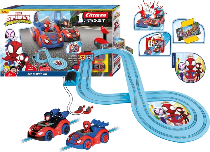 Pista de carreras Carrera First Spidey – ¡Go Spidey Go! 2,9 m