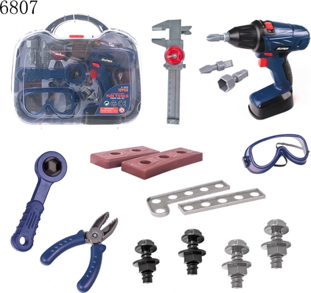 Maletín de herramientas infantil con sonidos y luz