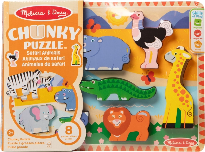 Puzzle chunky de madera safari MELISSA & DOUG