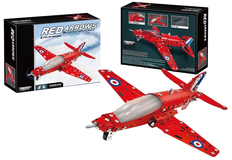 Kit de construcción metálico de avión de 201 piezas SPARKYS