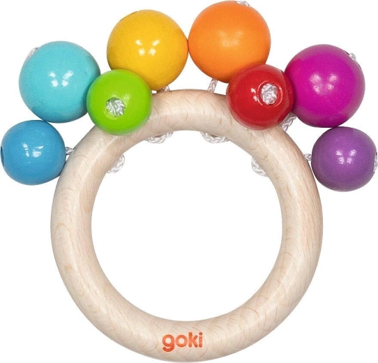 Anillo táctil con cuentas arcoíris - 1 pieza